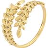jtkhaweh Anello Anelli Gioielli Donna Uomo Anello Foglia Spiga di Grano Anello Regolabile con Apertura Bohémien