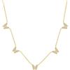 CYMYSS Collana Donna Argento 925 Placcata Oro 18K, Collana Color Oro con Ciondolo, Girocollo Dorato Elegante da Donna, Catenina Gioielli Regalo Donna