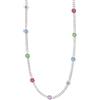 Mabina Gioielli - Collana Donna - Girocollo tennis con elementi fiore - 553719