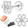 Chriscoco Orecchini Moissanite Donna Argento 925 D colore VVS1 Anallergici