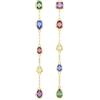 Swarovski Orecchini pendenti Imber, Taglio misto, Multicolore, Finitura oro 18K