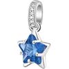 Brosway Charm Donna in Argento | Charm con Freedom Blue e Simbolo Stella | Collezione Fancy - FFB21