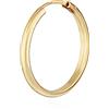 NKlaus singoli orecchini a cerchio 333 oro giallo 8 carati 18 mm da uomo Orecchini tondi 14392