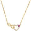 CYMYSS Collana Donna Argento 925 Placcata Oro 18K, Collana Color Oro con Ciondolo, Girocollo Dorato Elegante da Donna, Catenina Gioielli Regalo Donna