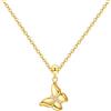 CYMYSS Collana Donna Argento 925 Placcata Oro 18K, Collana Color Oro con Ciondolo, Girocollo Dorato Elegante da Donna, Catenina Gioielli Regalo Donna