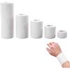 LEOINAER Benda Elastico Autoadesiva, Set di 5 Rotoli, Diverse Dimensioni da 2,5 cm a 15 cm, Adatta per Uso Medico, Cosplay e Emergenze