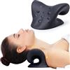 Cozyhealth Barella per il collo per alleviare il dolore al collo, dispositivo di trazione cervicale per rilassare collo e spalle, cuscino per alleviare il dolore dell'ATM (Nero)