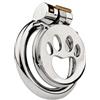 Generic Gabbia protettiva piatta in acciaio inossidabile da uomo, comoda e traspirante-ITRZ80（55mm）