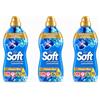 Generico Ammorbidente Concentrato Classic Blue 30 Lavaggi, Ammorbidente per Bucato con Oli Essenziali, Formula Biodegradabile, Profumo Intenso e Lunga Durata, Tessuti Morbidi, Made in Italy - 3 Unita da 750ml