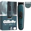 Gillette Intimate Trimmer Elettrico Uomo | per la Pelle Zona Intima, Lame Ravvicinate, 2 Zoccoli, Impermeabile