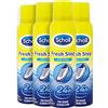 Dr. Scholl's Scholl Fresh Step shoe spray, 150 ml, confezione da 4