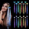 Ainiv 16 Capelli LED a Forma di Fata, Treccia per Capelli a Forma Medusa | Formas di Farfalla con Clip, Treccia Luminosa al Buio, Bomboniere per Feste di Compleanno, Halloween e Natale
