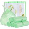 AiQInu 100 Pezzi Sacchetti Spazzatura 20L, 50x60cm - Resistenti allo Strappo, in Rotoli per Rifiuti da Cucina