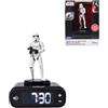 Lexibook, Sveglia Star Wars Stormtrooper con Suoni Nera, RL800SW2LXB | Sveglia Stormtrooper con effetti sonori, figura LED, display LCD, snooze e design da comodino per bambini.