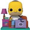Funko Pop! Deluxe: The Simpsons-Homer Simpson Watching TV - Figura in Vinile da Collezione - Idea Regalo - Merchandising Ufficiale - Giocattoli per Bambini e Adulti - TV Fans