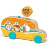 Melissa & Doug GO Tots - Autobus in legno con 3 Dischi, Giocattoli in legno per bambini piccoli, Giocattoli di sviluppo per neonati, 12 mesi+, Regalo per Bimbo e Bimba - Certificati FSC