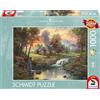 Schmidt 58445 Thomas Kinkade, casa in legno vicino al ruscello, 1000 pezzi
