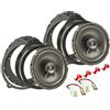 tomzz Audio Set di installazione di altoparlanti TA16.5-Pro compatibile con il sistema coassiale da 165 mm per porte anteriori di Audi A3 8P A4 B6 B7 A8