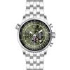 Invicta Aviator Men 49.5mm Acciaio inossidabile Quadrante verde militare VD53 Quarzo