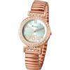 JewelryWe Orologio Elastico da Polso da Donna: Orologio Analogico Cinturino in Acciaio Inssidabile con Zirconi Brillanti Idee Regalo per Lei