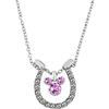 Disney (Disney) [Disney] Collana Pietra Nascita Ferro di Cavallo Fortunato Ottobre 24K Placca...