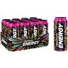 Lemon Soda Lemonsoda Energy | Tropical Trip, Energy Drink, 12 Lattine da 50 cl | Gusto di Frutta Tropicale, con Mix di Frutta, Vitamine e Caffeina