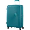 American Tourister Soundbox - Trolley L Espandibile Valigia, 77 cm, 97/110 L, Verde (Jade Green)