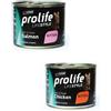 Generic PROLIFE LifeStyle Umido Gatto Kitten | Mix gusti Pollo - Salmone | alimento umido completo per gattini in accrescimento, 6 lattine da 200 grammi l'una.