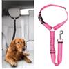 DOETYD Cintura di sicurezza per auto per cani, imbracatura regolabile per cuscino per animali domestici, guinzaglio imbottito per cani, guinzaglio elastico in nylon resistente, guinzaglio di sicurezza