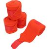 Agatige Fasce per Gambe da Cavallo da 4 Pezzi, comode Fasce per Cavalli in Morbido Pile Protezione per Le Gambe per l'uso Quotidiano in stalla e in Sella (Red)