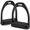 Risegun 1 paio di staffe da equitazione in plastica con cuscinetto in gomma antiscivolo, accessori per equitazione
