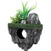 ERINGOGO Ornamento Acquario Roccia Galleggiante Realistica in Resina | Nascondiglio per Pesci, Forma Naturale e Sicura, Resistente a Usura e Scolorimento, Effetto Paesaggio