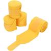 Agatige Fasce per Gambe da Cavallo da 4 Pezzi, comode Fasce per Cavalli in Morbido Pile Protezione per Le Gambe per l'uso Quotidiano in stalla e in Sella (Yellow)
