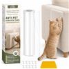 AAROVIBE Protezione Divano Graffi Gatto, Nastro Adesivo Trasparente e Autoadesivo, Antigraffio Gatto Divano Resistente all'Usura per Tappeti, Divani e Porte (20cm x 3m)