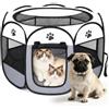 Haoppmof Box pieghevole per cuccioli, 74 x 74 x 43 cm | Recinto per piccoli animali domestici, per cuccioli, gatti, conigli, interni ed esterni