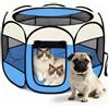 Haoppmof Box pieghevole per cuccioli, 74 x 74 x 43 cm | Recinto per piccoli animali domestici, per cuccioli, gatti, conigli, interni ed esterni