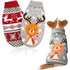 WEITAPYT 2 Pezzi Maglione Natale Cane, Maglioncino Cane Natale, Maglioni per Cani, Maglione per Animali Domestici, Cappottino Canes Taglia Piccola, Adatto A Cani E Gatti di Piccola Taglia /16