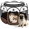 Haoppmof Box pieghevole per cuccioli, 74 x 74 x 43 cm | Recinto per piccoli animali domestici, per cuccioli, gatti, conigli, interni ed esterni