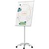 Nobo Premium Plus Lavagna Magnetica Mobile in Acciaio - Ruote Bloccabili, Ganci per Fogli Mobili, Vassoio Portapenne e Pennarelli Inclusi, Certificazione Ecolabel UE, 1915702