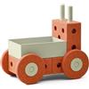 MODU 3 in 1 Baby Walker arancione bruciato, carriola + poggiapiedi e altro ancora, bel regalo sostenibile con molte possibilità di gioco