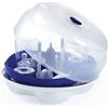 J BIMBI Smart Sterilizzatore per Microonde per Biberon e Accessori Neonati, Universale fino a 4 Biberon, Sterilizzazione Rapida in 4 Minuti, BPA Free