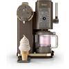 Ninja CREAMi Scoop & Swirl, gelatiera con 2 vasetti, 13 programmi, Prepara gelato, Gelato alla spina, Sorbetto, Milkshake e molto altro, Opzione Mix-in (Extra), Mocaccino NC701EUBR