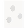 Metallbude Set di 3 ganci appendiabiti in metallo dalla forma organica Lou -
