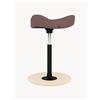 Varier Sgabello da ufficio ergonomico imbottito Move, regolabile in altezza - Marrone