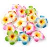 Zhhuoc 10 fermagli colorati per capelli hawaiani con fiori di plumeria, fermagli per capelli da spiaggia, forcine artificiali tropicali per feste e matrimoni