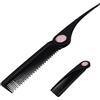 Generic Pettine pieghevole per coda - Pettine pieghevole per separazione della coda, pettine per treccia, pettine per separazione dei capelli, pettine portatile pieghevole districante da viaggio per bambini,