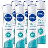 NIVEA Confezione da 6 deodorante spray Nivea dry active anti-traspirazione, 6 x 150 ml