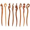 SERYUUT 8 bastoncini per capelli in legno, stile vintage, per chignon, capelli lunghi