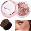 Jiimhte Blush Per Guance Leggero A Lunga Durata Illuminante | Contorno Naturale Perlescente Pallina Blush Prodotti Per Pelli Mature, Secche Sensibili, Donne E Ragazze, Viaggi, Serate,