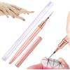Generic Pennello professionale per liner per unghie fini - Pennelli per unghie acrilici per pittura con gel UV, strumenti di design per unghie per la pittura di dettagli delle unghie, liner per french e penne